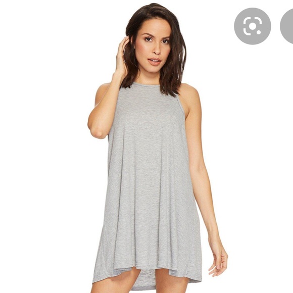 Free People LA Nite Sleeveless Mini Dress in Heather Grey - Picture 3 of 16
